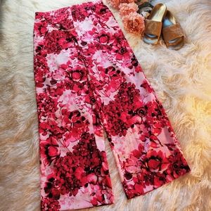 Calvin Klein floral palazzo pants, size Medium.